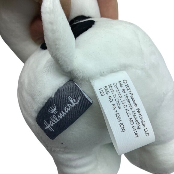 Hallmark Snoopy Peanuts Plush Easter Figure Blue Bunny Ears & Egg 2021 NWT - Picture 5 of 8